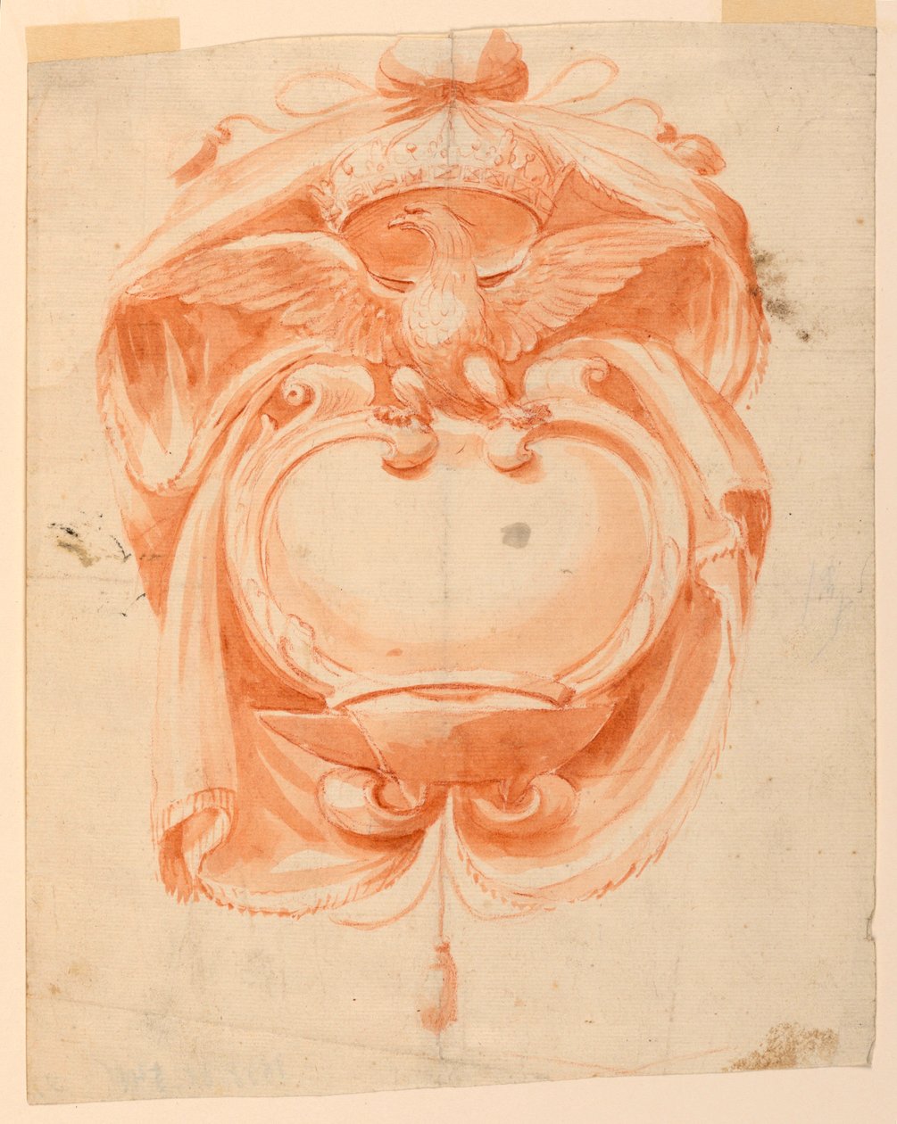 Design for en Holy Water Stoup av Unknown artist