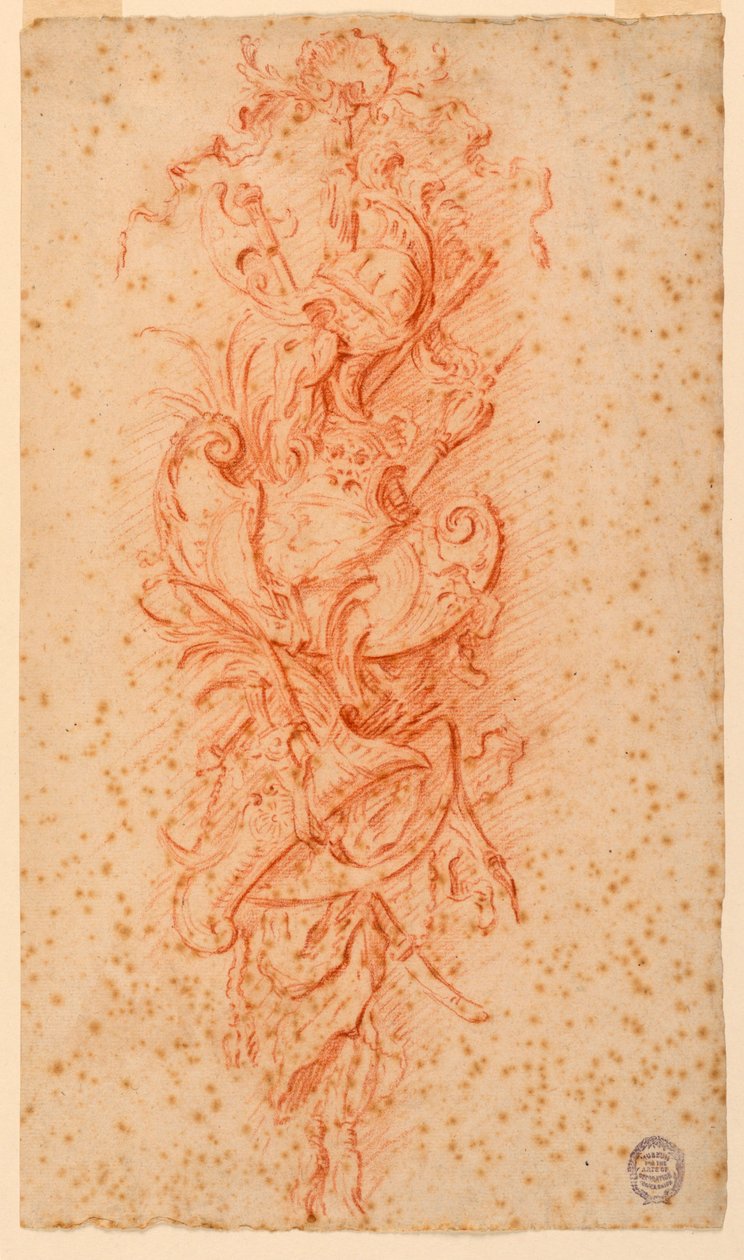 Design for en Trophy of Arms av Unknown artist