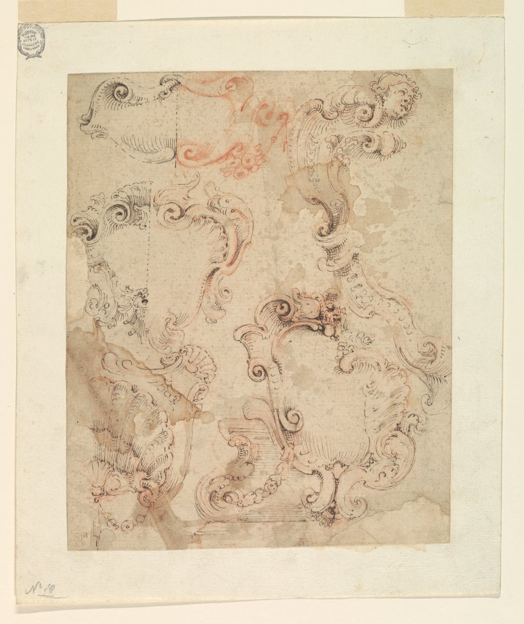Design for Scrollwork Escutcheons av Unknown artist