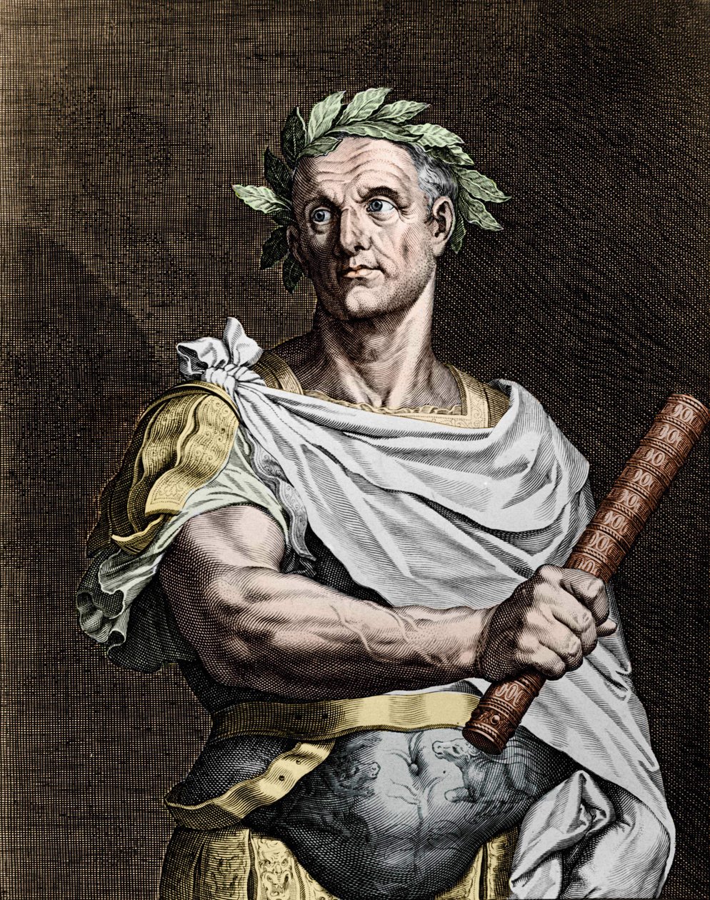 Julius Caesar (101-44 BC), Roman statesman. av Unknown artist