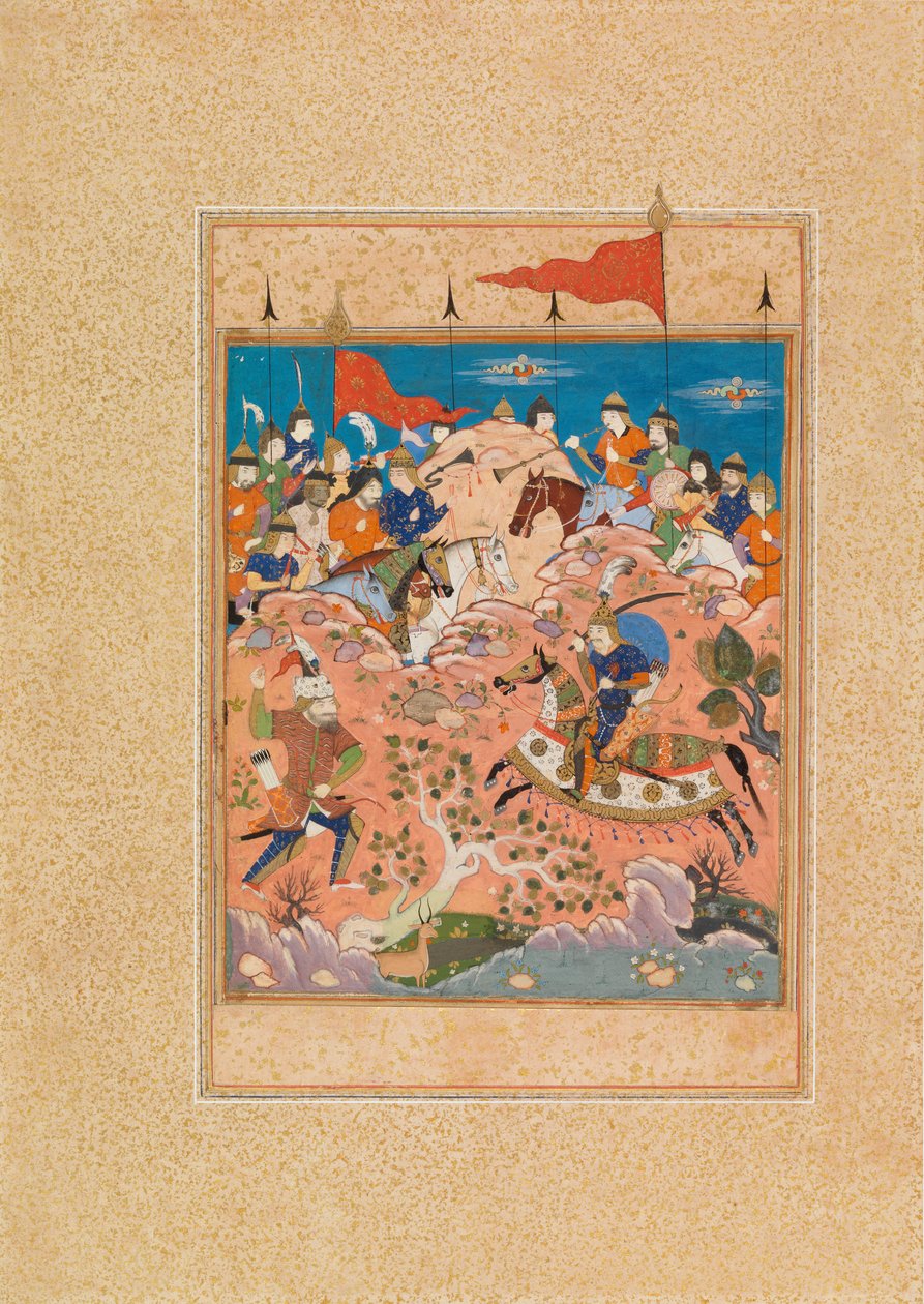 Rustam konfronterer Ashkabus av Unknown artist