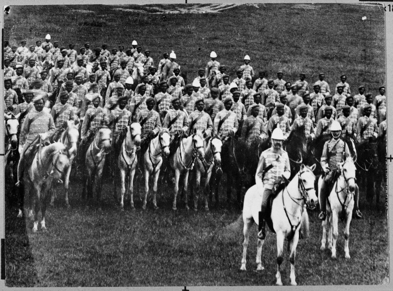 2nd Madras Regiment Light Cavalry på parade av Unknown photographer