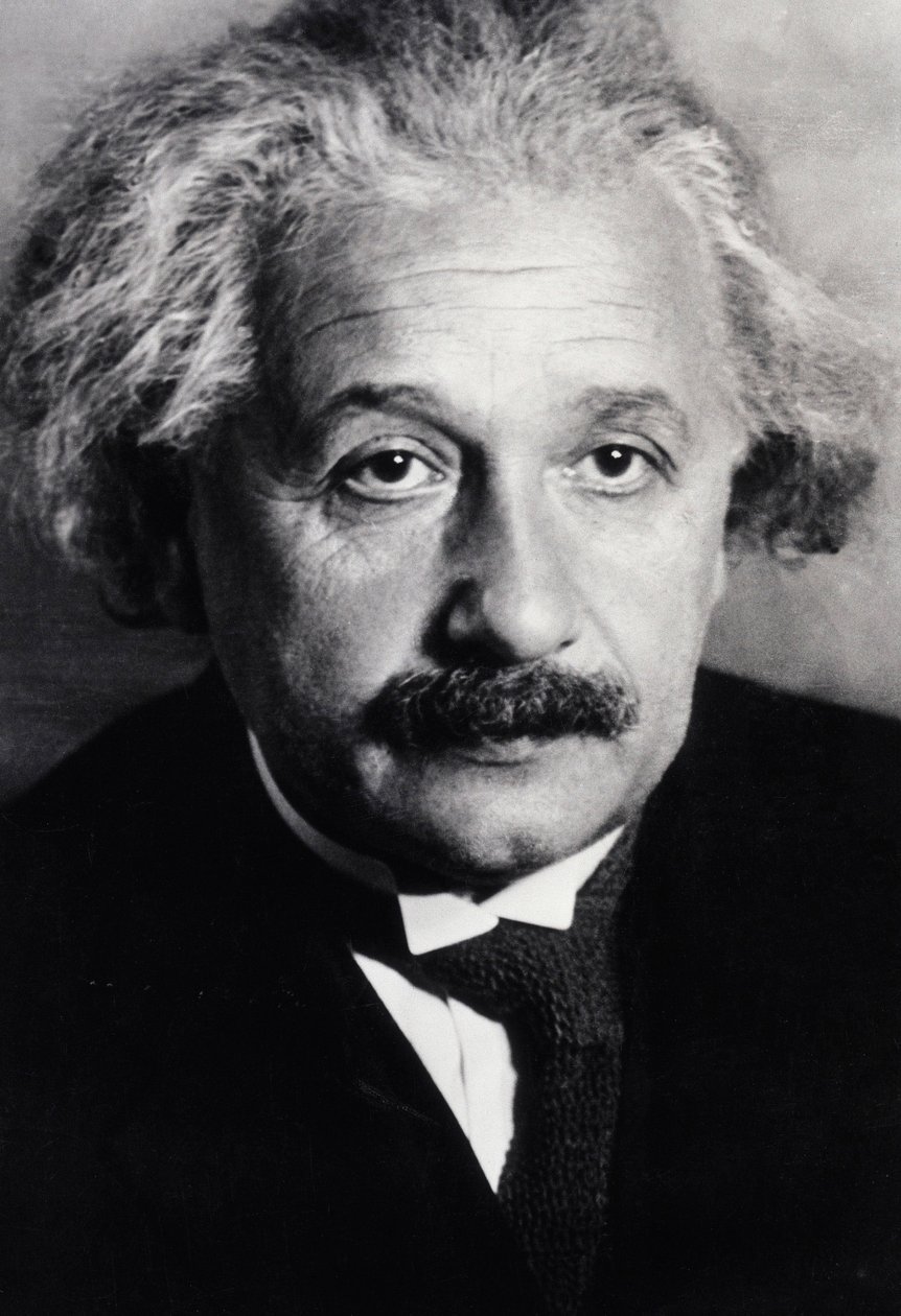 Albert Einstein (s/hvitt bilde) av Unknown photographer