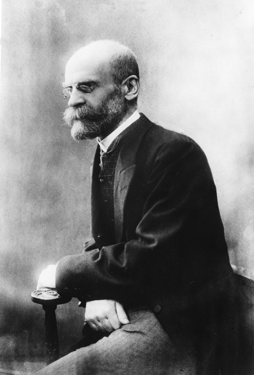 Emile DURKHEIM. (1858 - 1917) fransk sosiolog. av Unknown photographer