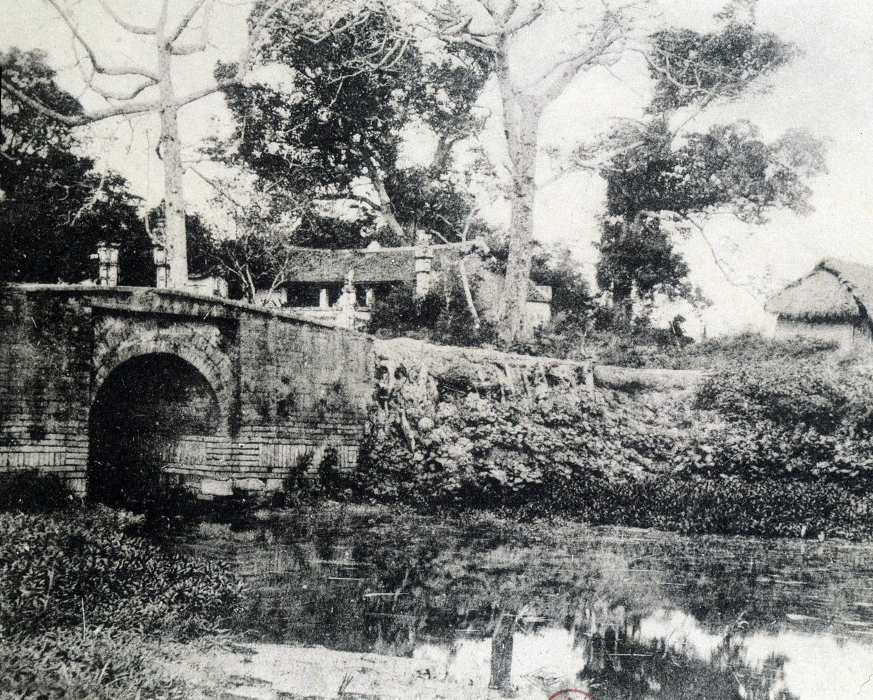 Hanoi, papirbroen i 1883. av Unknown photographer