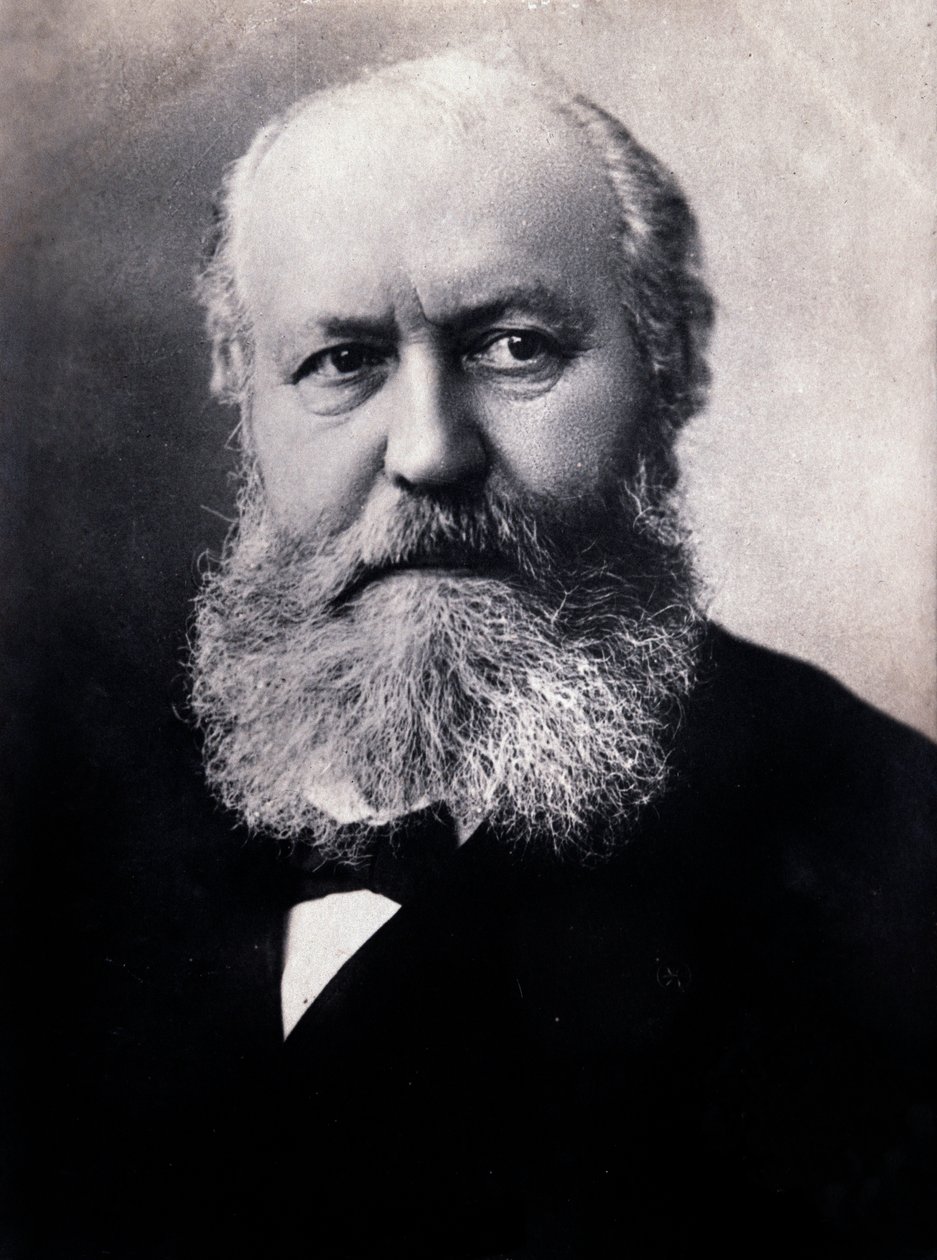 Portrett av Charles Gounod (s/hvitt bilde) av Unknown photographer