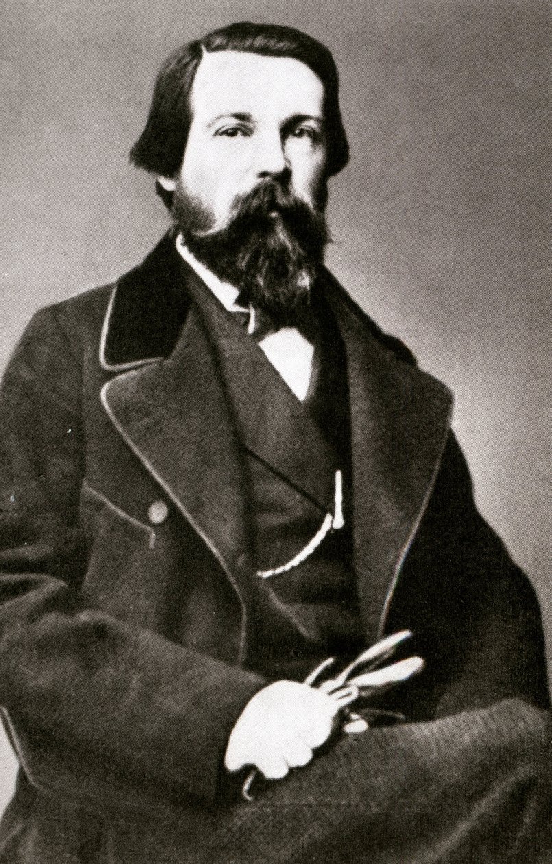 Portrett av Engels. av Unknown photographer