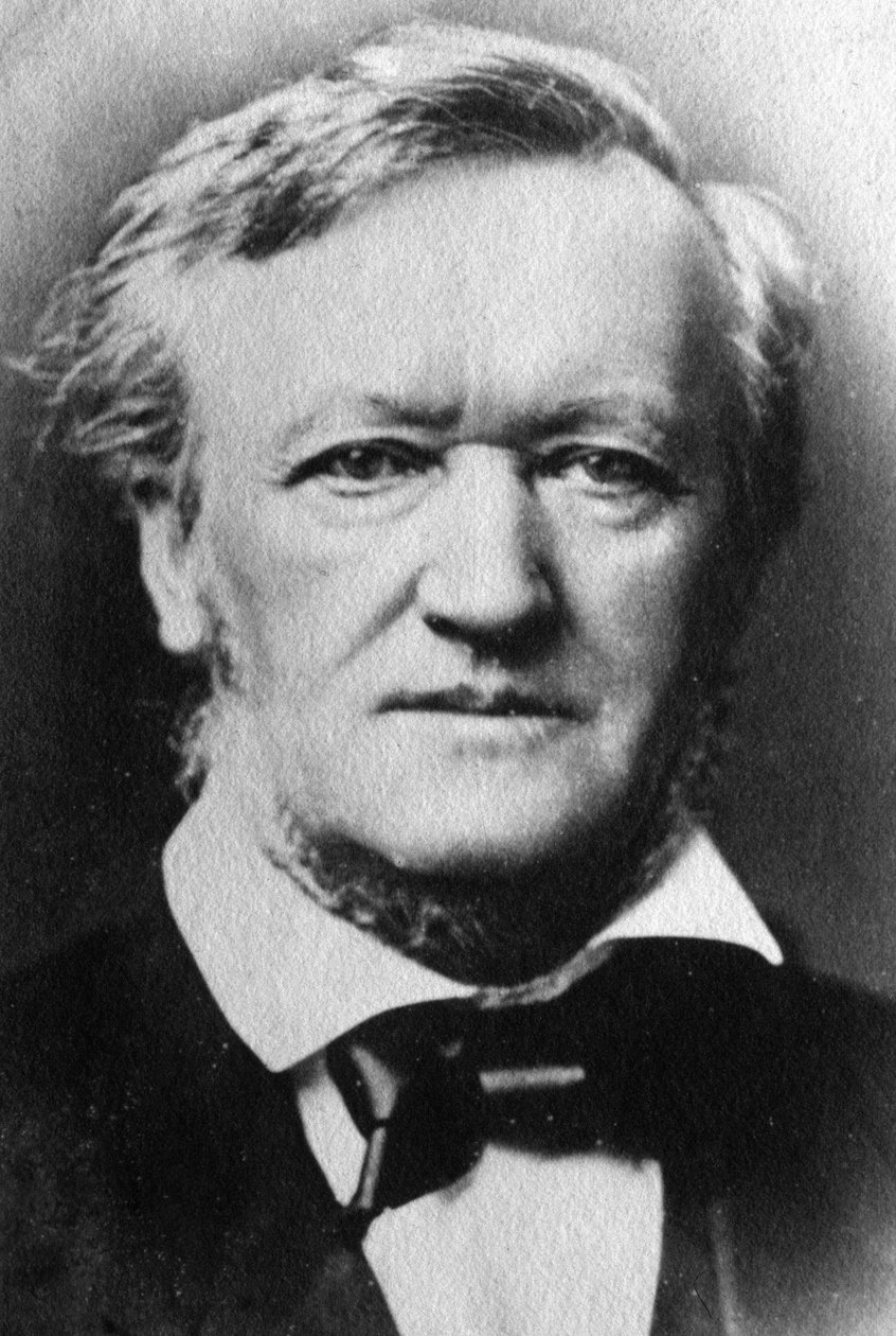 Portrett av Richard Wagner (s/hv-bilde) av Unknown photographer