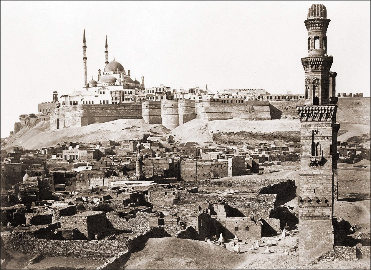 View of Cairo, photograph around 1870. av Unknown photographer