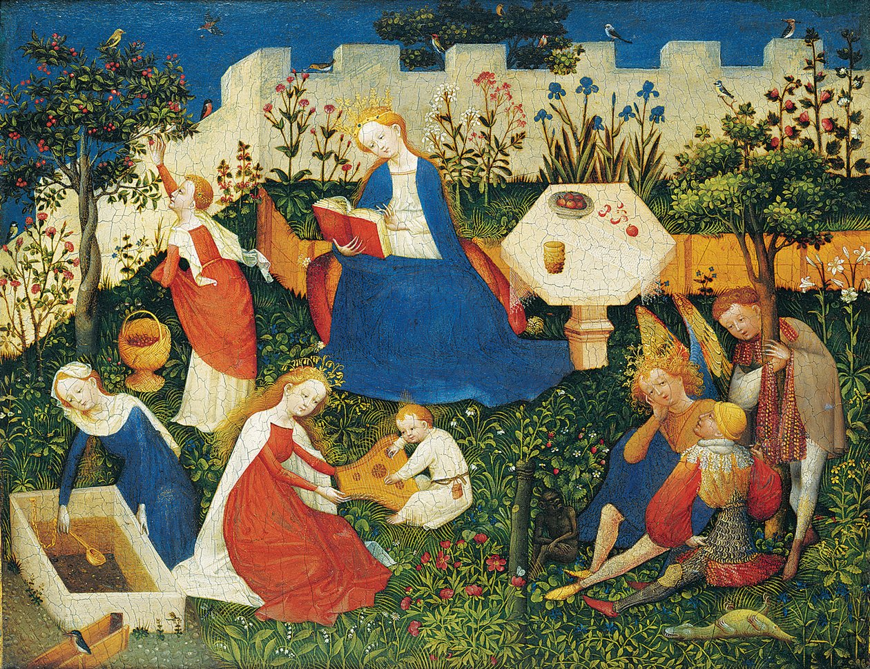 Paradishagen, scene av Upper Rhenish Master