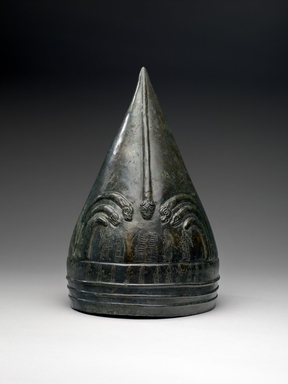 Hjelm, 850–700 f.Kr. (bronse) av Urartian