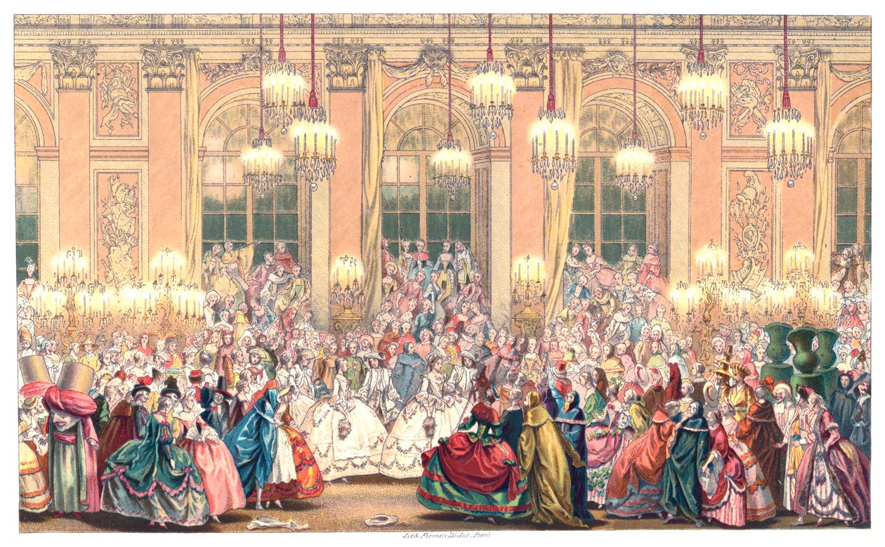 Et maskeradeball, 1885. av Urrabieta