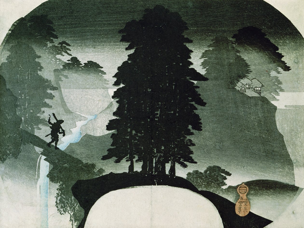 Landskap (treblokktrykk) av Utagawa Sadahide