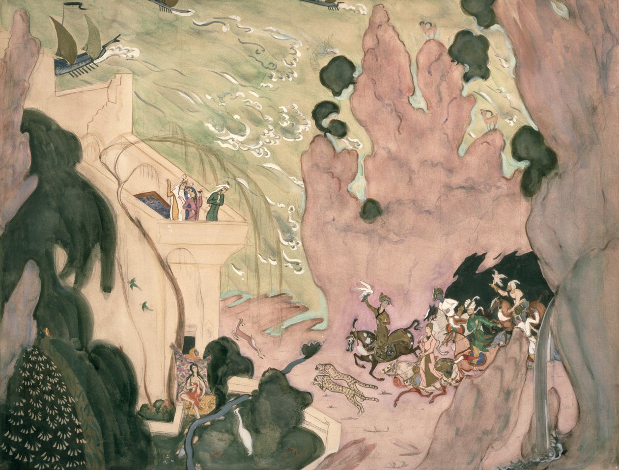 Gardindesign for Nikolai Rimsky-Korsakovs ballett 