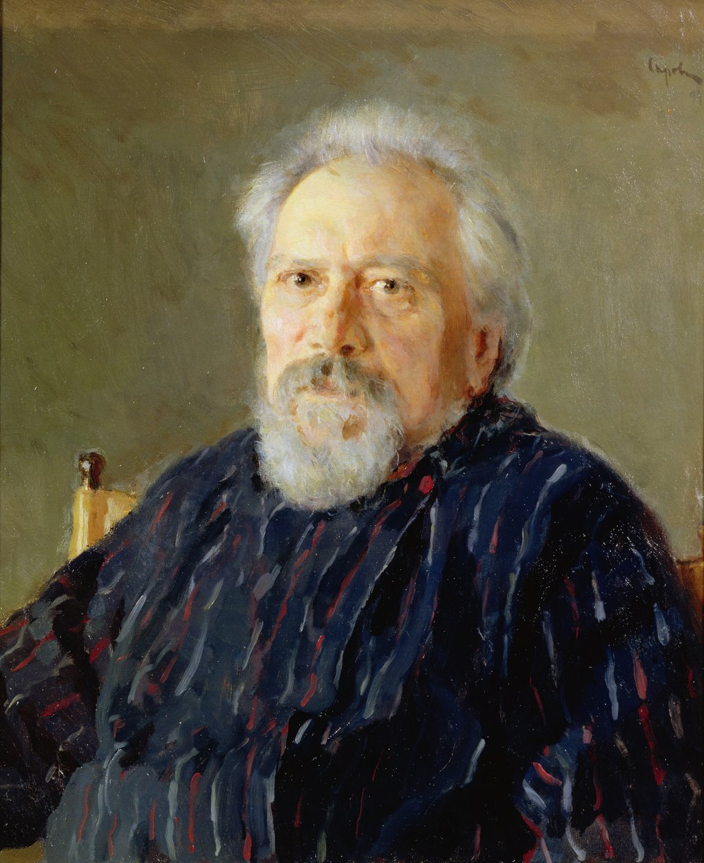Portrett av Nikolay Leskov av Valentin Aleksandrovich Serov