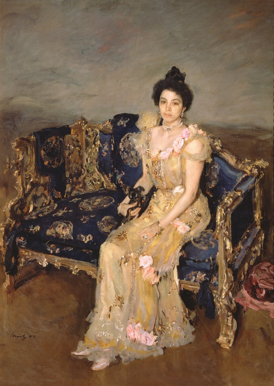 Portrett av Sofia Mikhailovna Botkina, 1899 av Valentin Aleksandrovich Serov