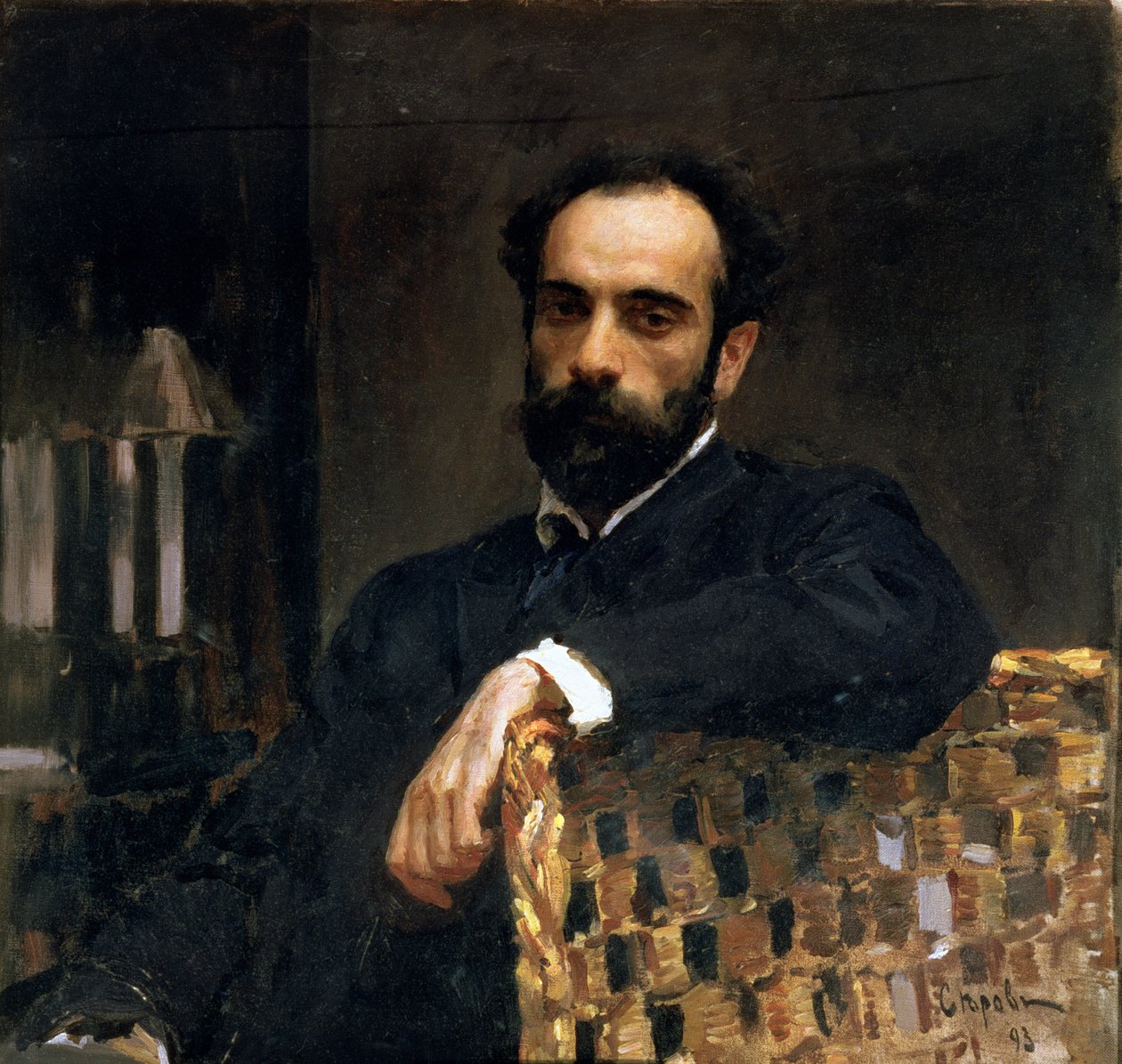Portrett av kunstneren Isaak Ilyich Levitan (1860-1900), 1893 av Valentin Aleksandrovich Serov