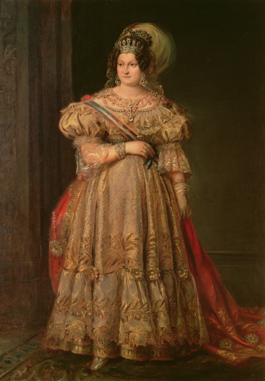 Maria Christina de Bourbon (1806-1878) av Valentin Carderera y Solano