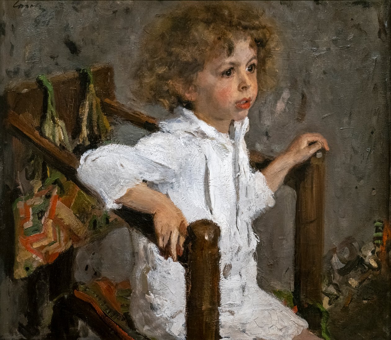 Portrett av Mika Morozov av Valentin Aleksandrovich Serov