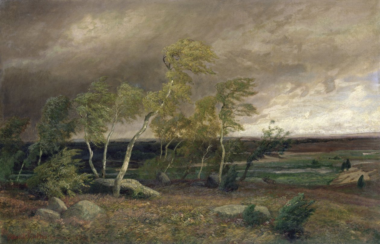 The Heath in a Storm, 1896 av Valentin Ruths