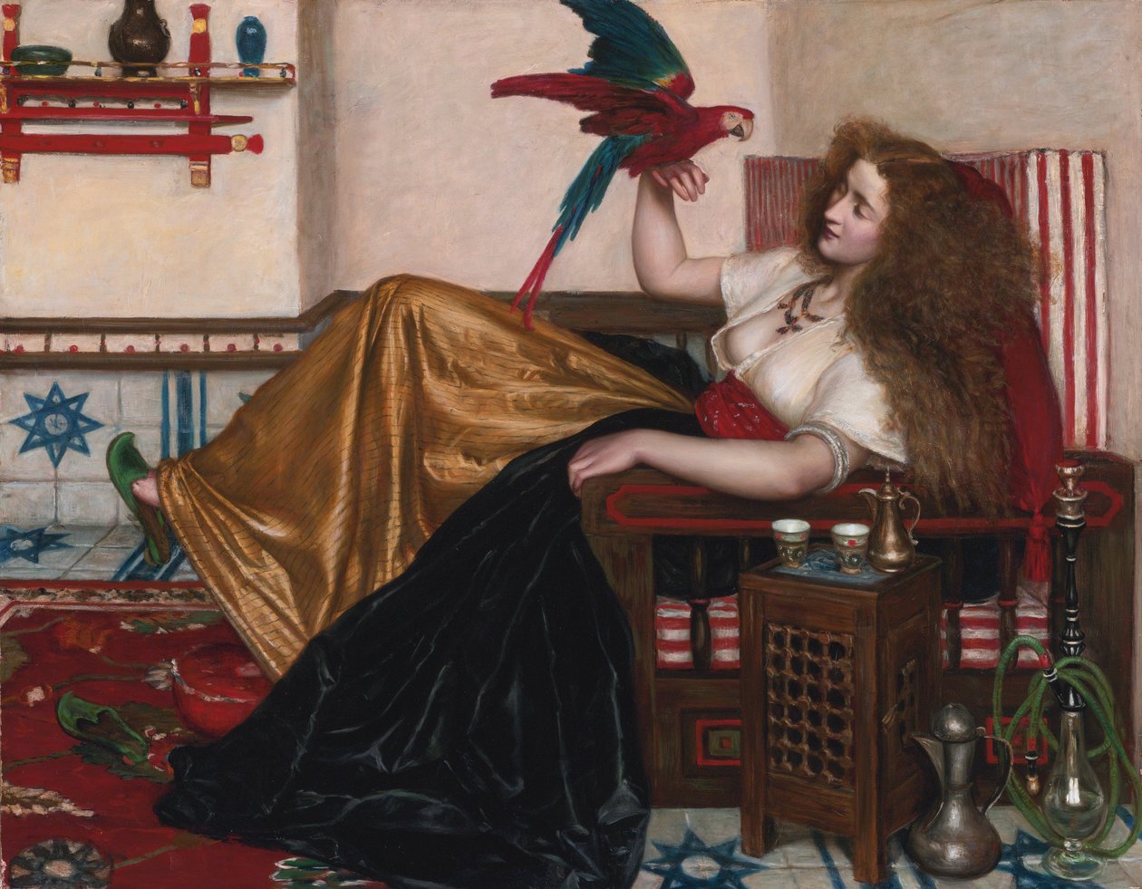 The Lady of the Tooti-Nameh eller Legenden om papegøyen av Valentine Cameron Prinsep