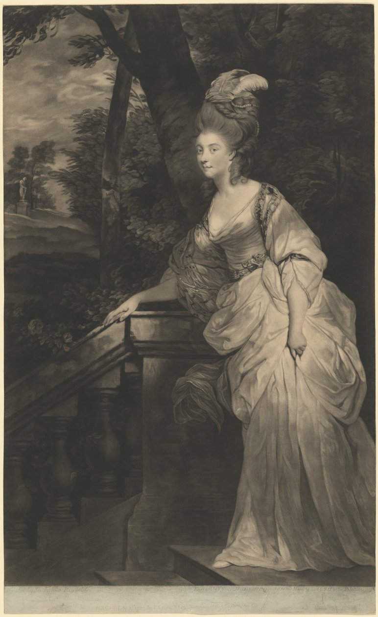 Georgiana Spencer, hertuginne av Devonshire, 1780. av Valentine Green