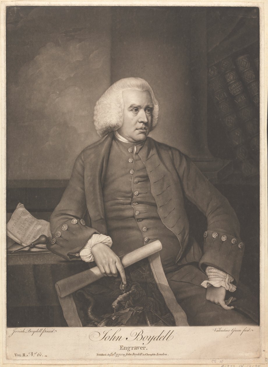 John Boydell, gravør av Valentine Green