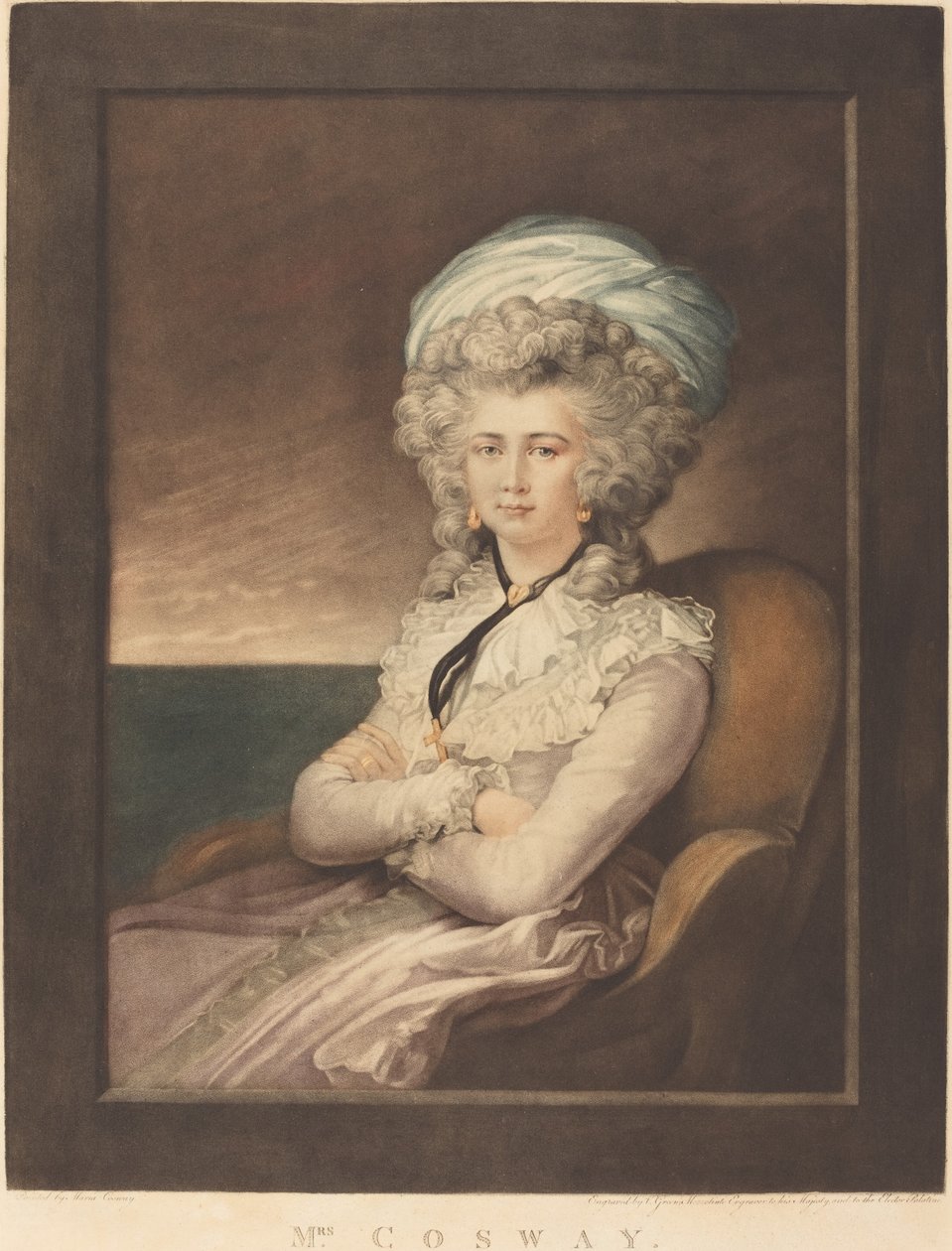 Maria Cecilia Louisa Cosway, 1787. av Valentine Green
