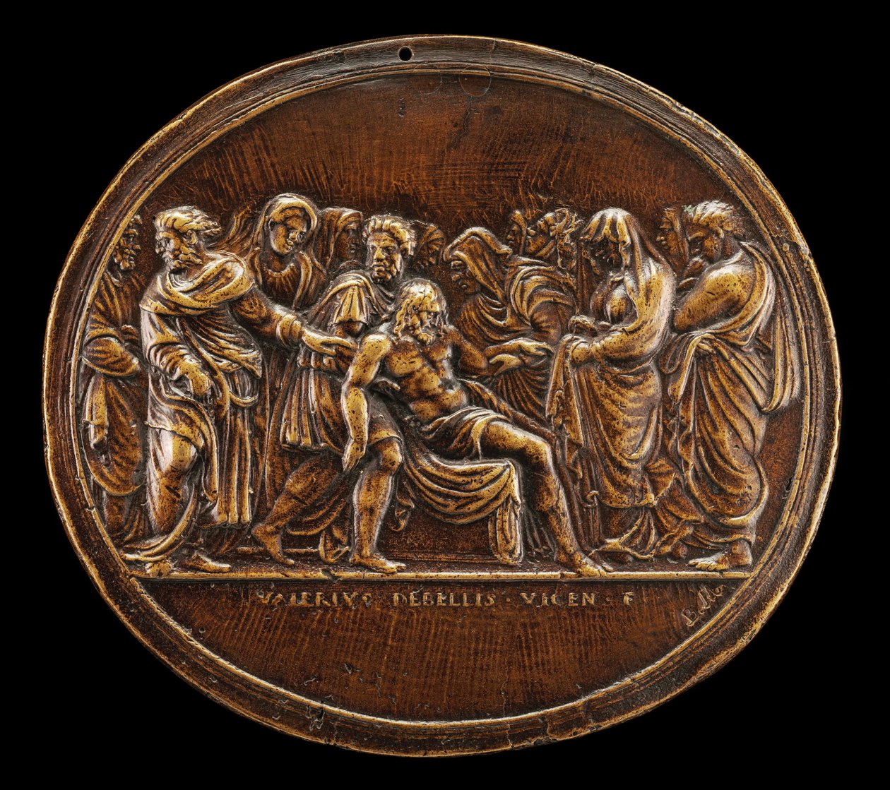 Gravleggingen, 1525 eller senere. av Valerio Belli