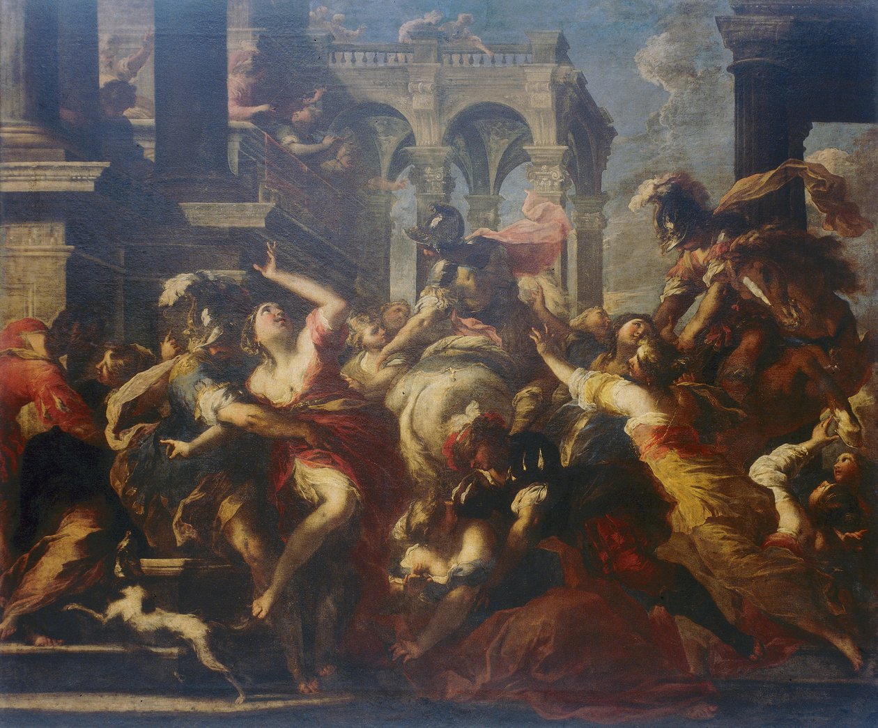 Voldtekt av sabinerne av Valerio Castello