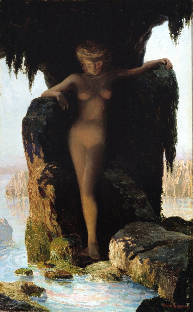 Kilden (olje på lerret) av Valère Bernard