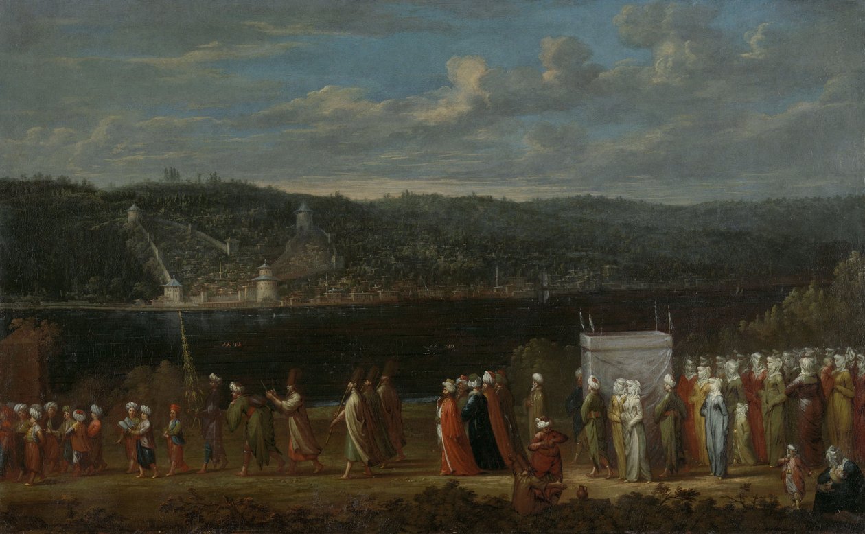 Tyrkisk bryllup, 1789 av Vanmour