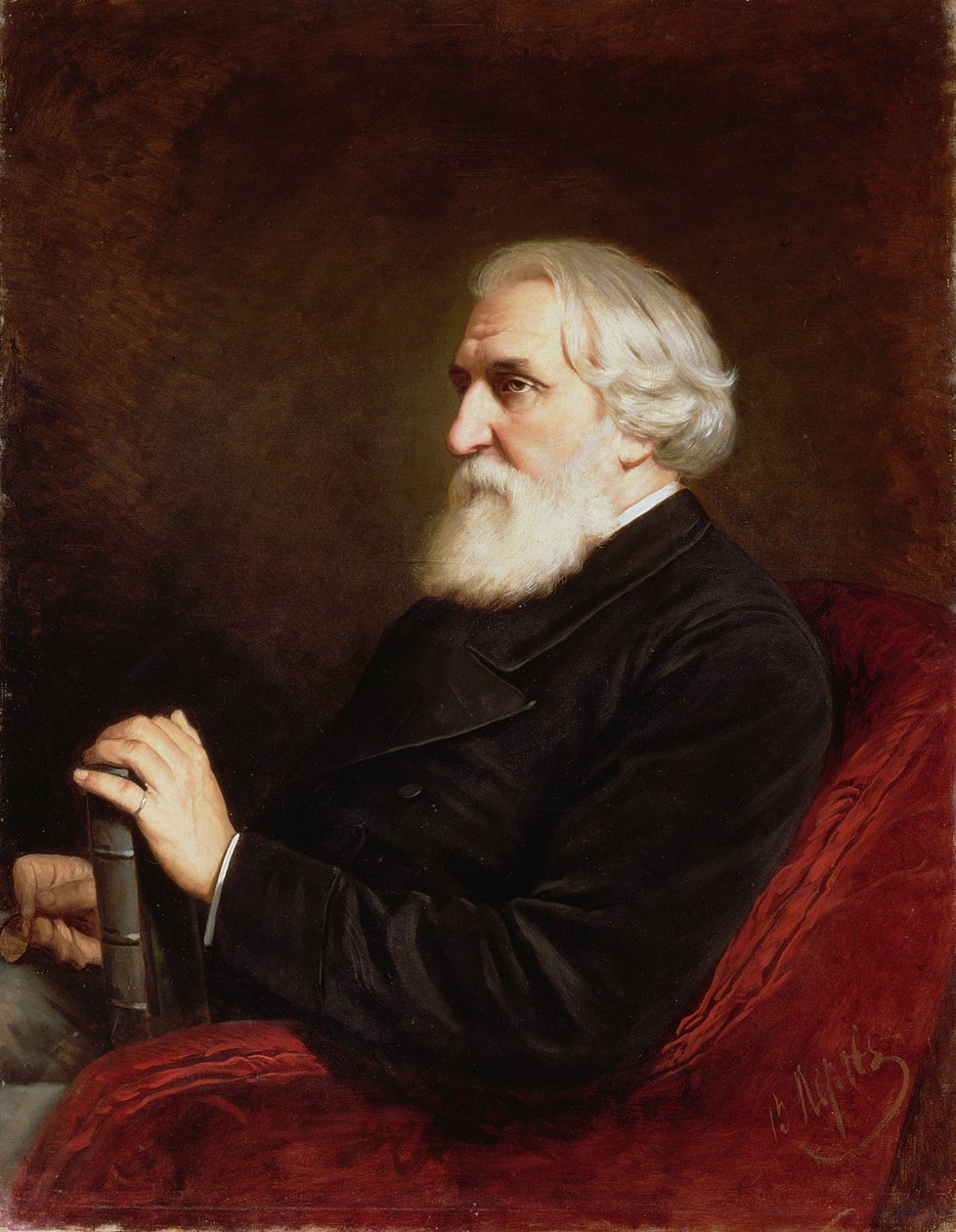 Portrett av Ivan Sergeevich Turgenev (1818-83) 1872 av Vasili Grigorevich Perov