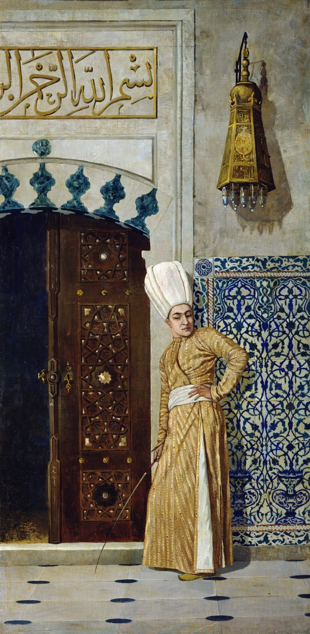 En evnukk foran døren til haremet av Vasili Vasilievich Vereshchagin