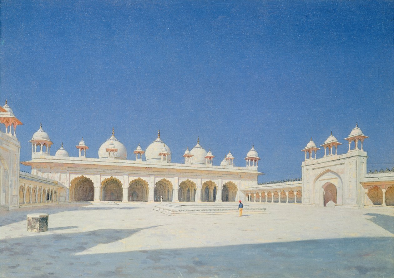 Moti Masjid, Agra, 1874-76 av Vasili Vasilievich Vereshchagin