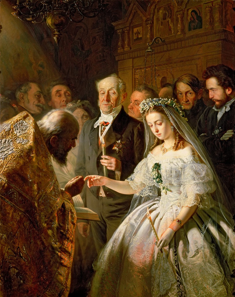 Det ulikt ekteskap, 1862 av Vasili Vladimirovits Pukirev