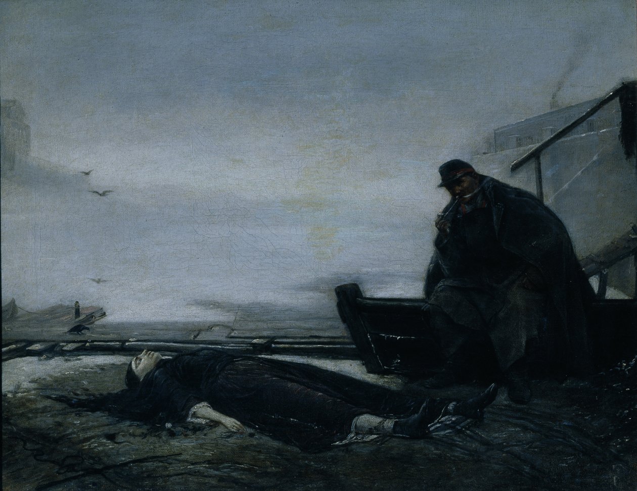 De druknede, midten av 1860-årene av Vasili Grigorevich Perov