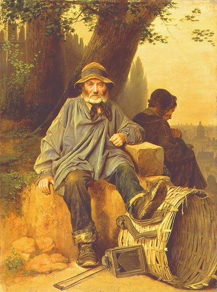 Den parisiske klut-og-beinmannen av Vasili Grigorevich Perov