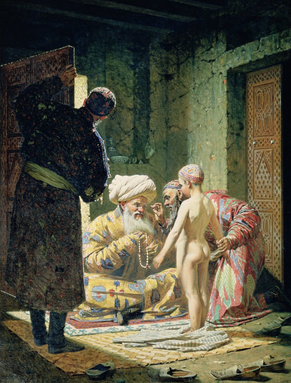 Salg av en barneslave av Vasili Vasilievich Vereshchagin