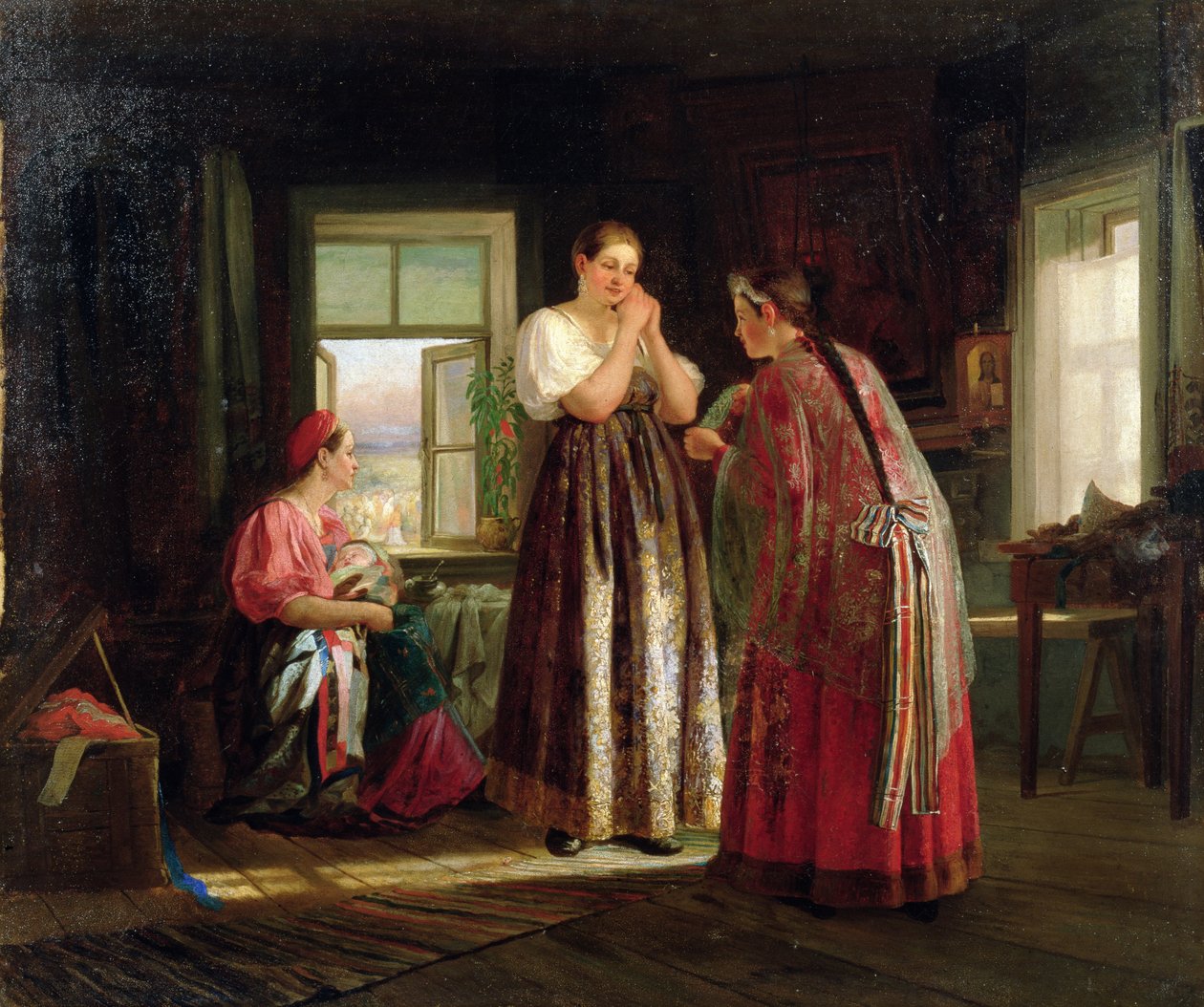 Forberedelse før et parti, 1869 av Vasily Maximov