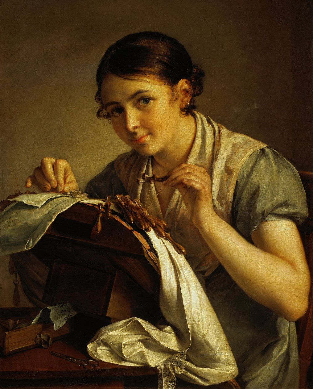 Blonder maker av Vasili Andreevich Tropinin