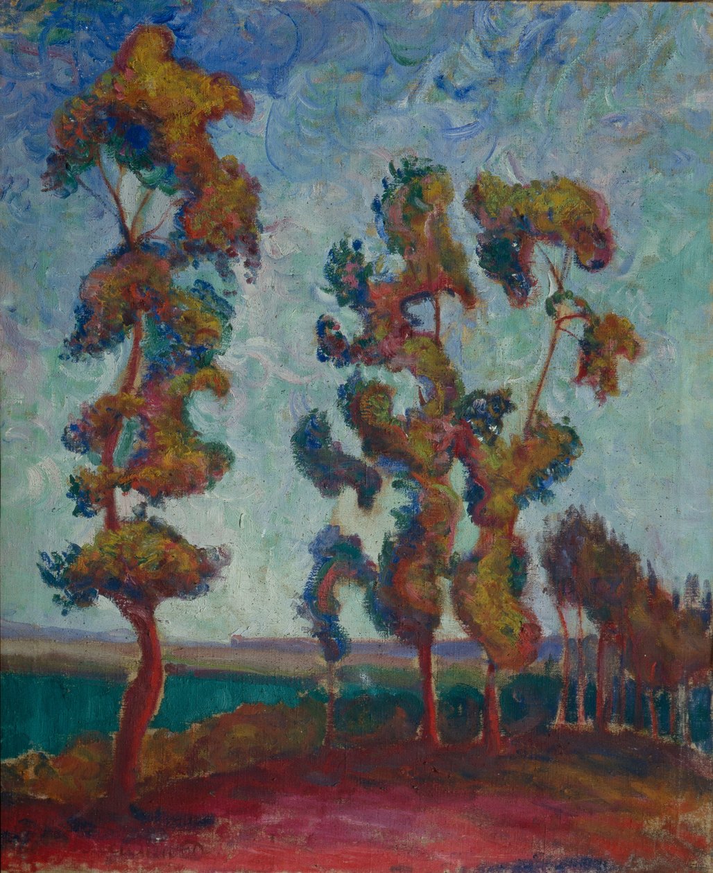 The Young Oaks, 1915 av Vasily Ivanovich Denisov