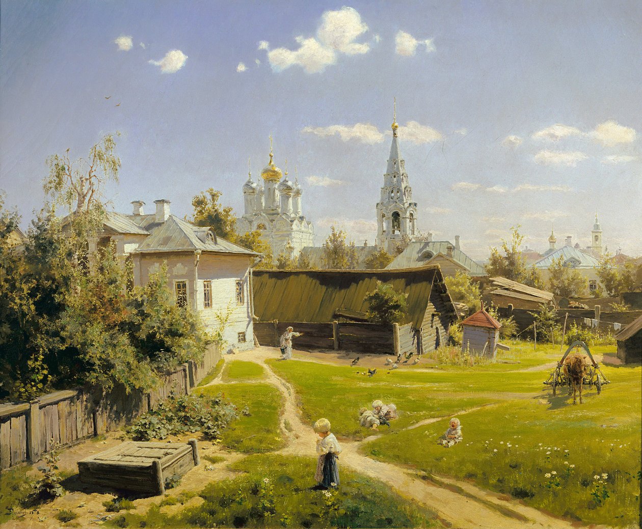 Moskva gårdsplass av Vasily Polenov
