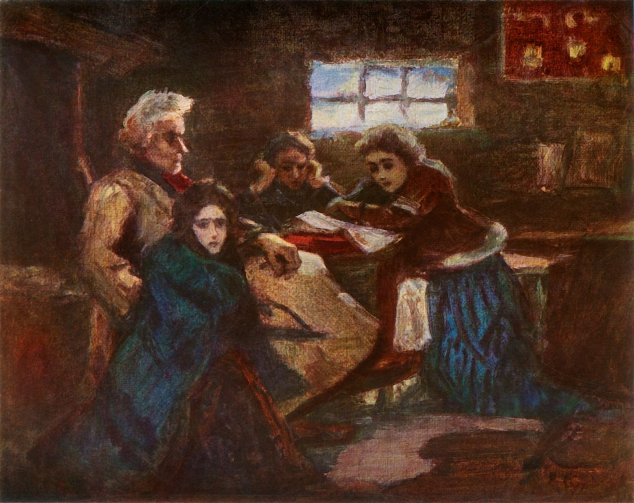 Menshikov i Berezovo og studioer, 1881, 1965. av Vasily Surikov