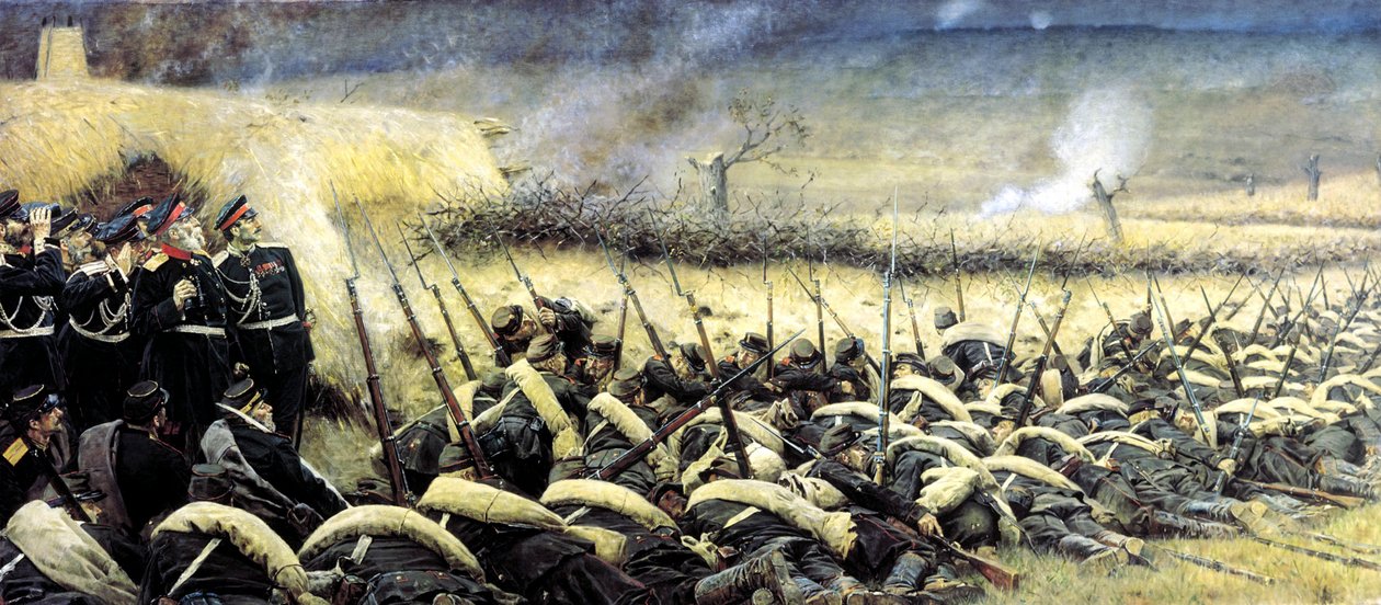 Før offensiven. Nær Pleven, 1877-1878. av Vasily Vereshchagin