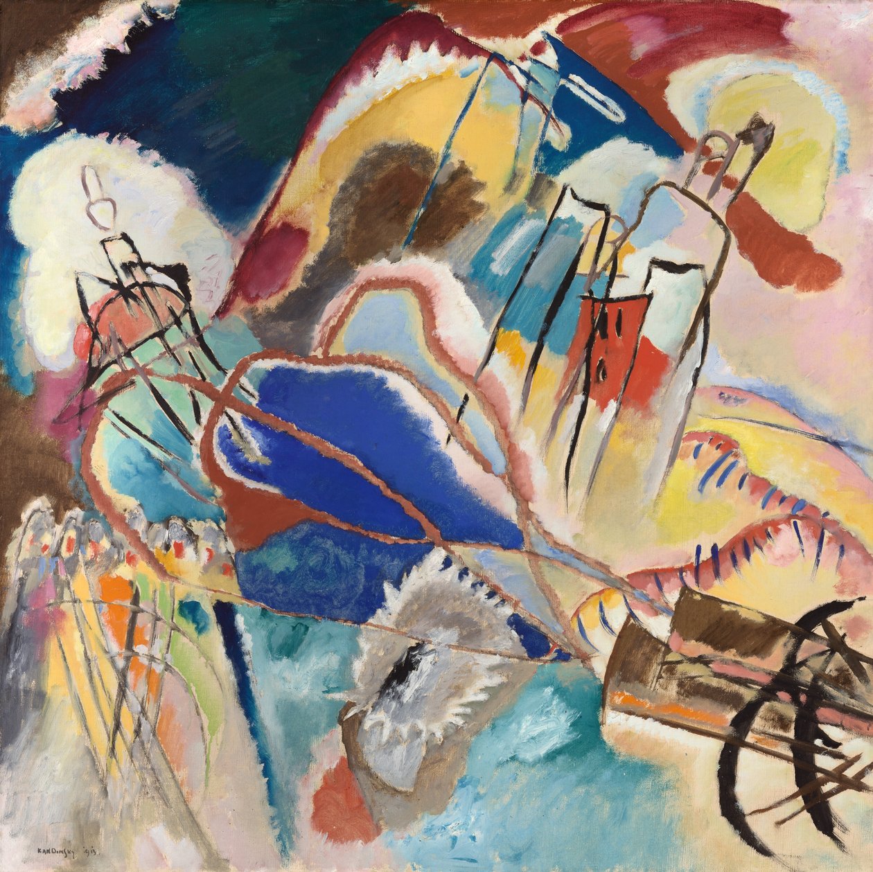 Improvisasjon nr. 30 kanoner, 1913. av Wassily Kandinsky