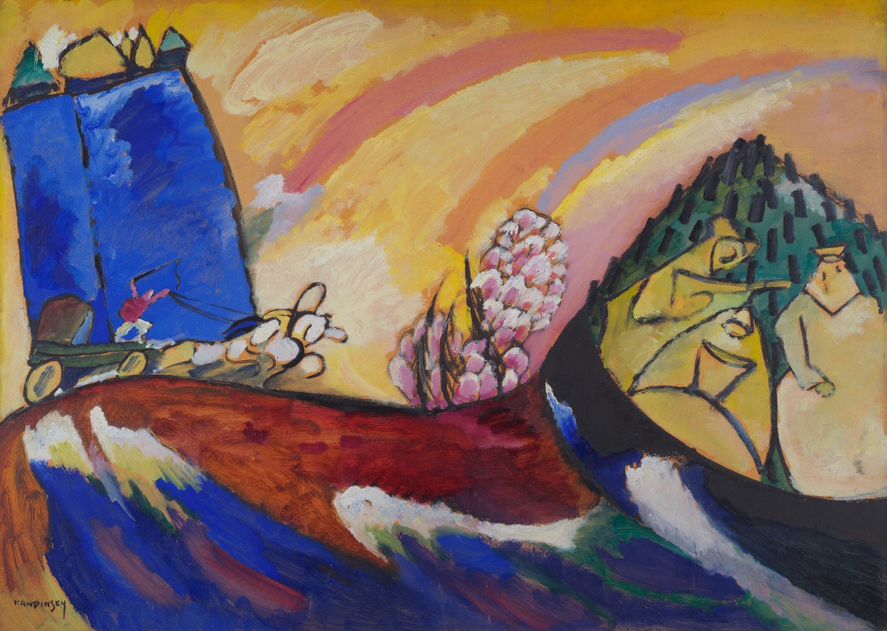 Maling med troika, 4036. av Wassily Kandinsky