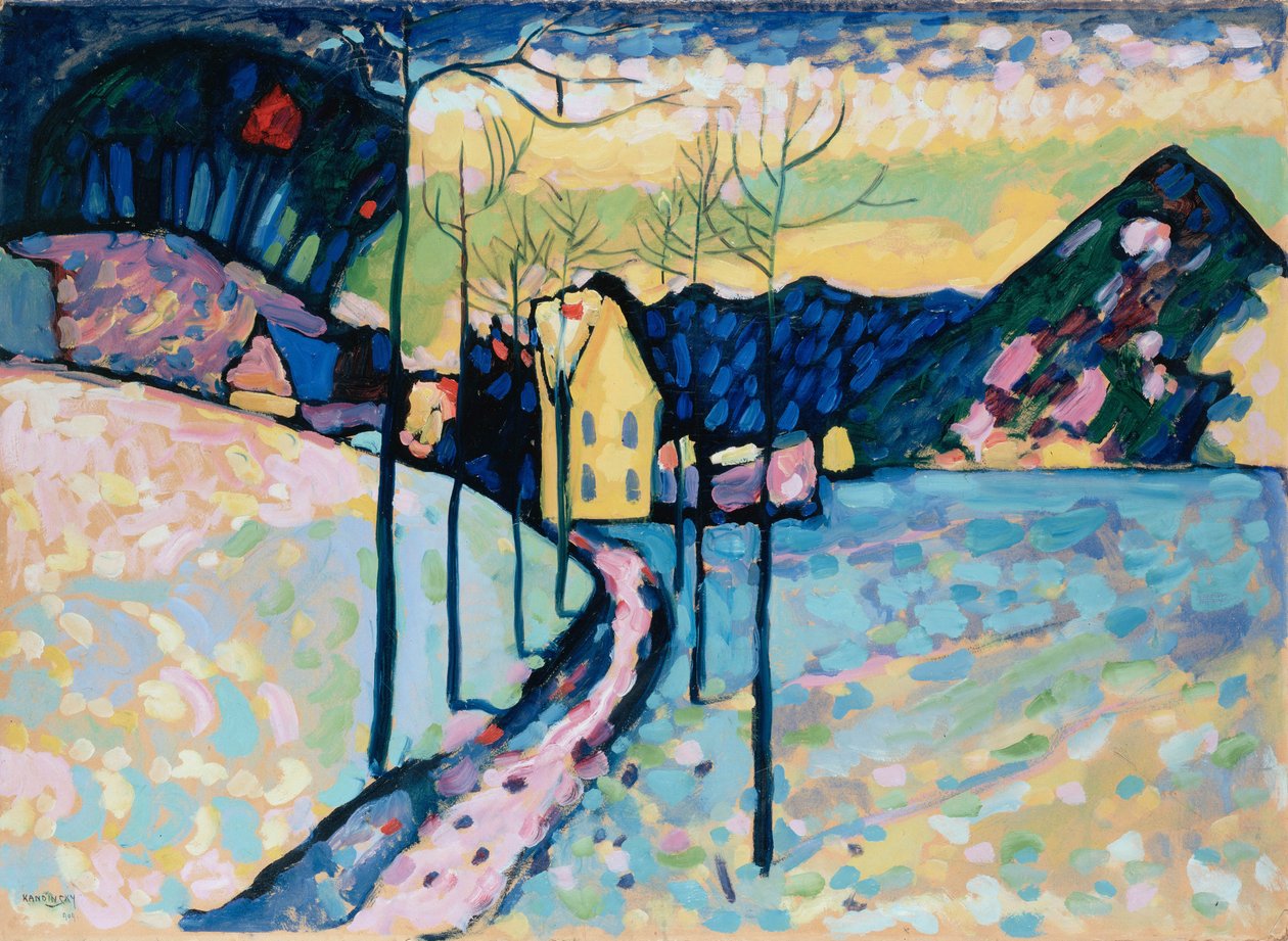 Vinterlandskap, 1909. av Wassily Kandinsky