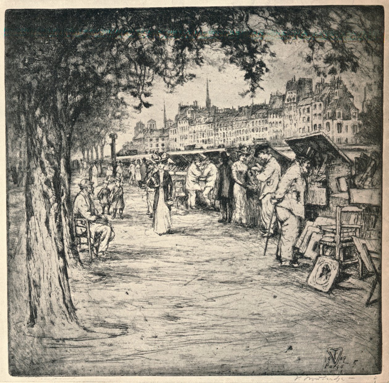 Langs kaien, 1915 av Vaughan Trowbridge