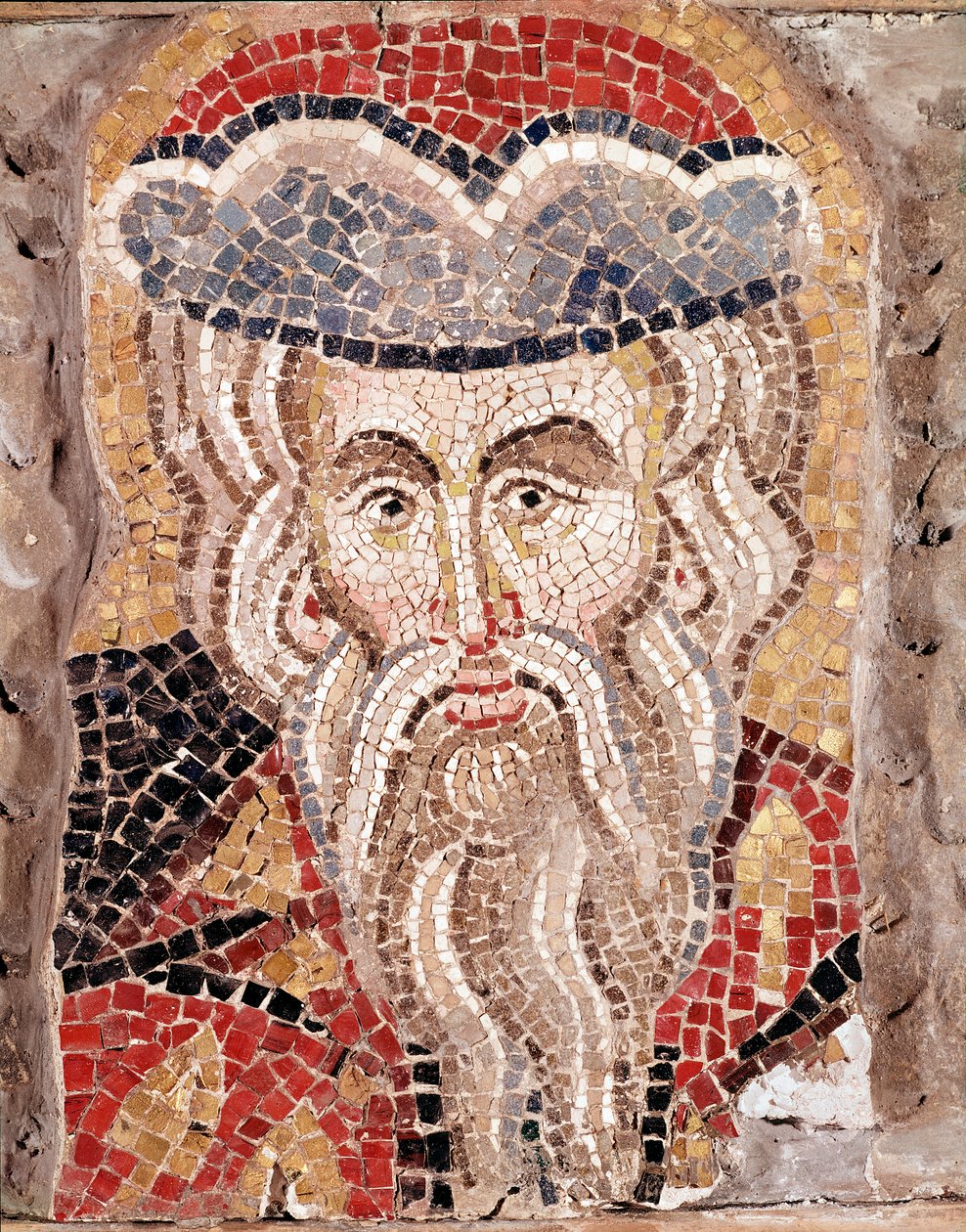 Hodet til en profet (mosaikk av Veneto Byzantine School